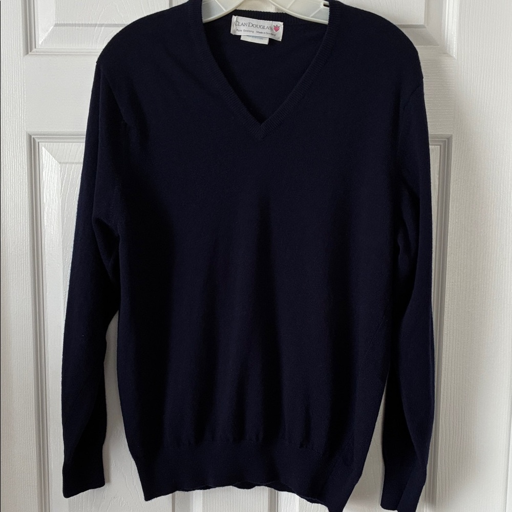 Navy V-Neck Sweater - Classic Women’s Knit